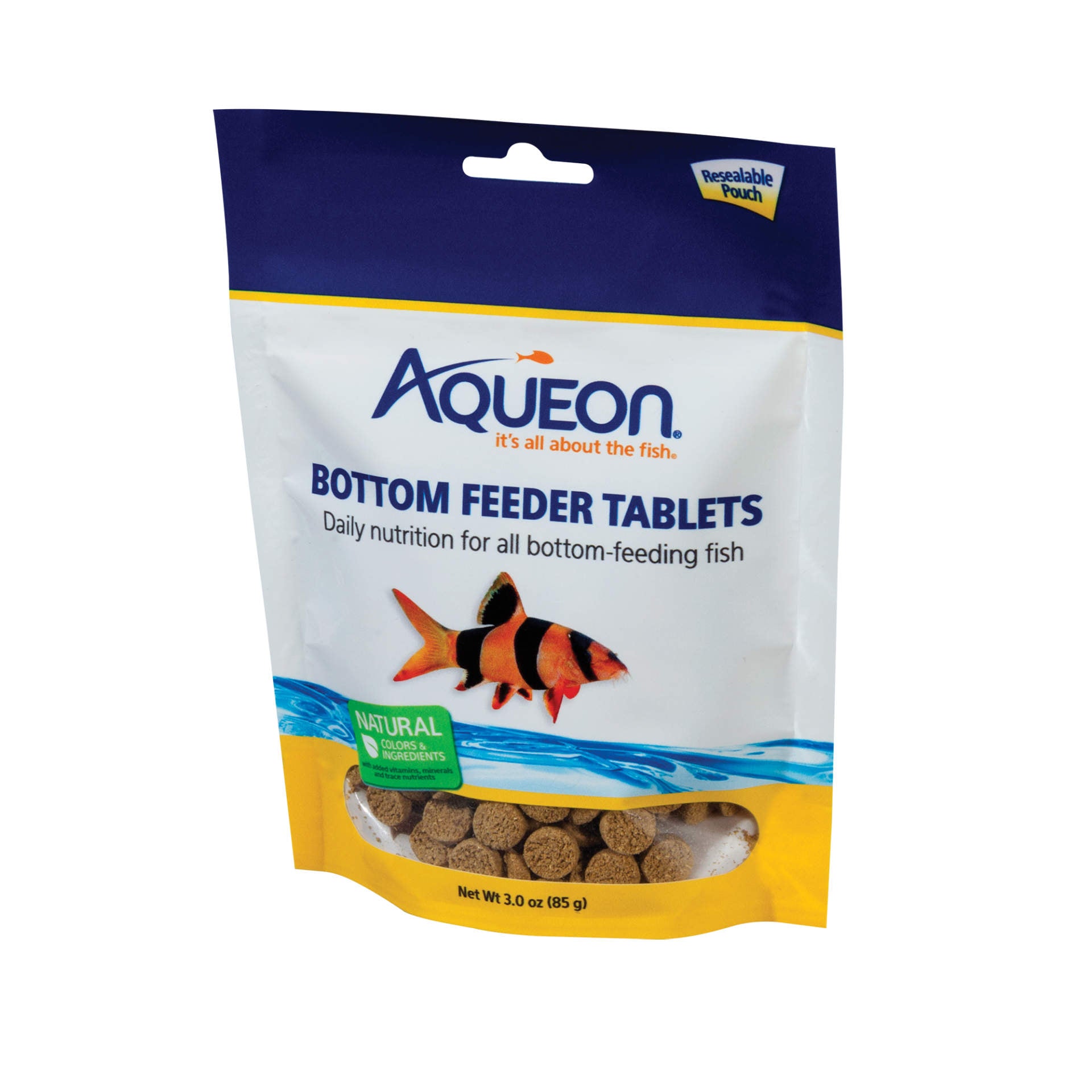 Aqueon 36-Piece Bottom Feeder Fish Food, 3 ounce tablets