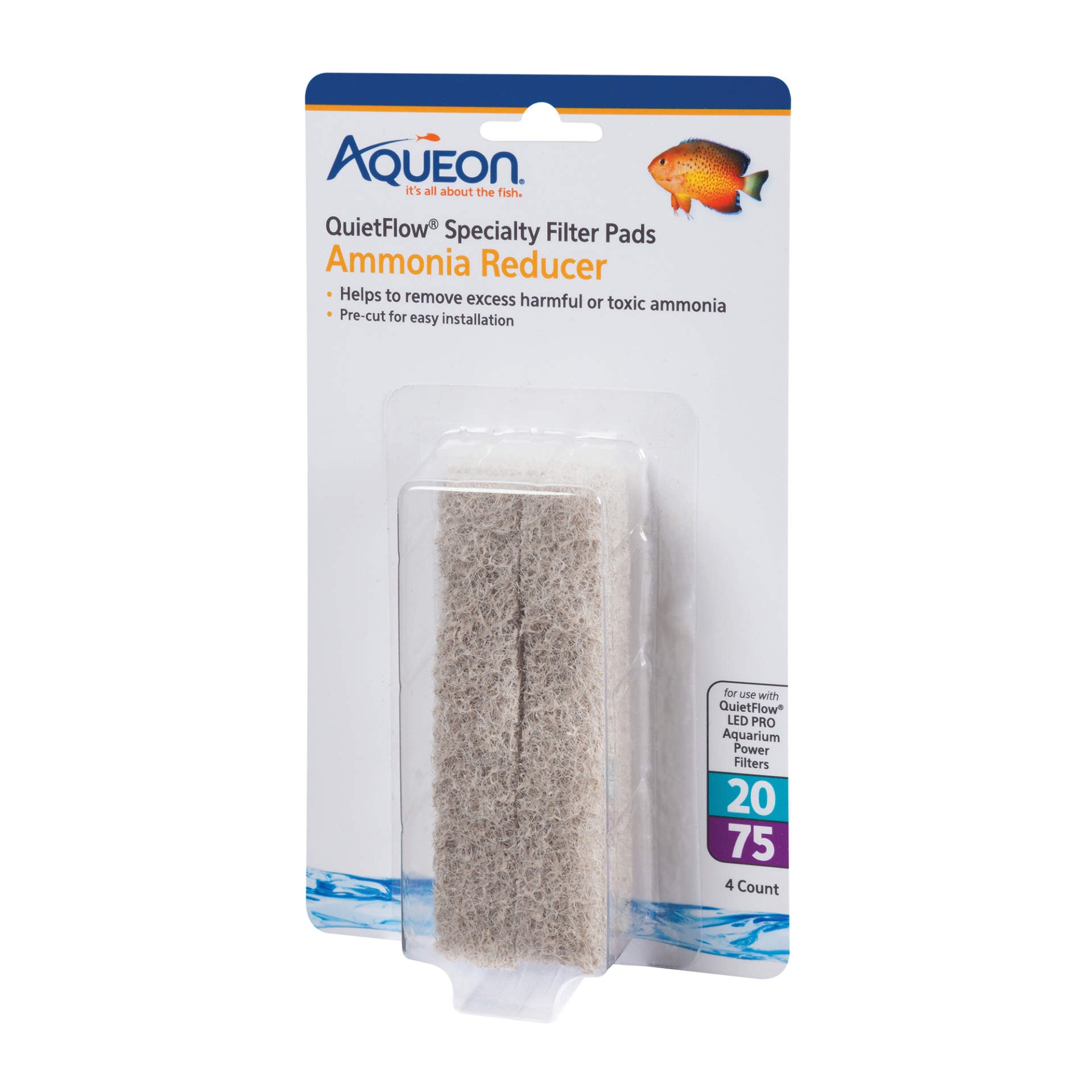 Replacement Carbon Filter Pads Size 20/75 4 pack