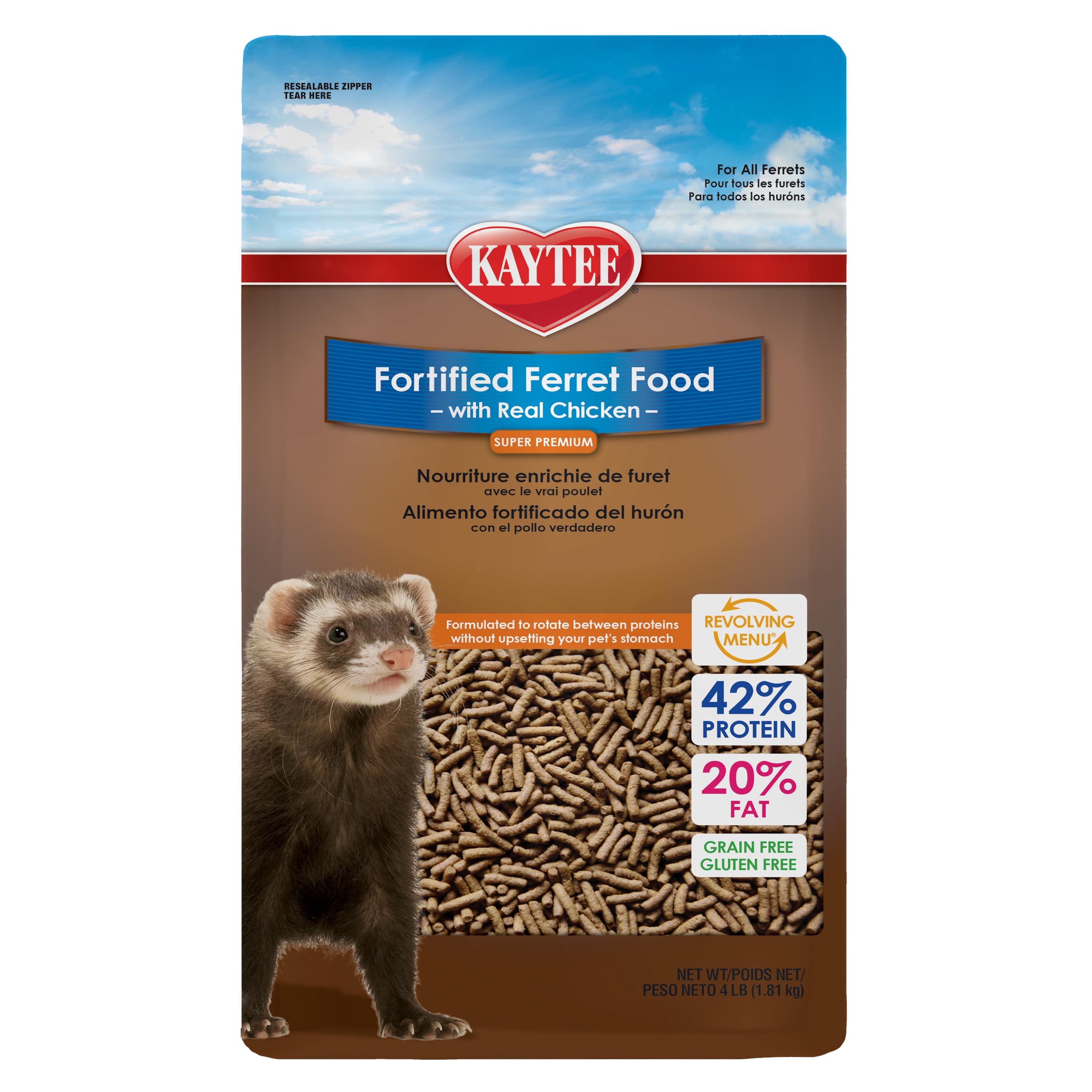 Kaytee Ferret Diet Chicken 4 lbs