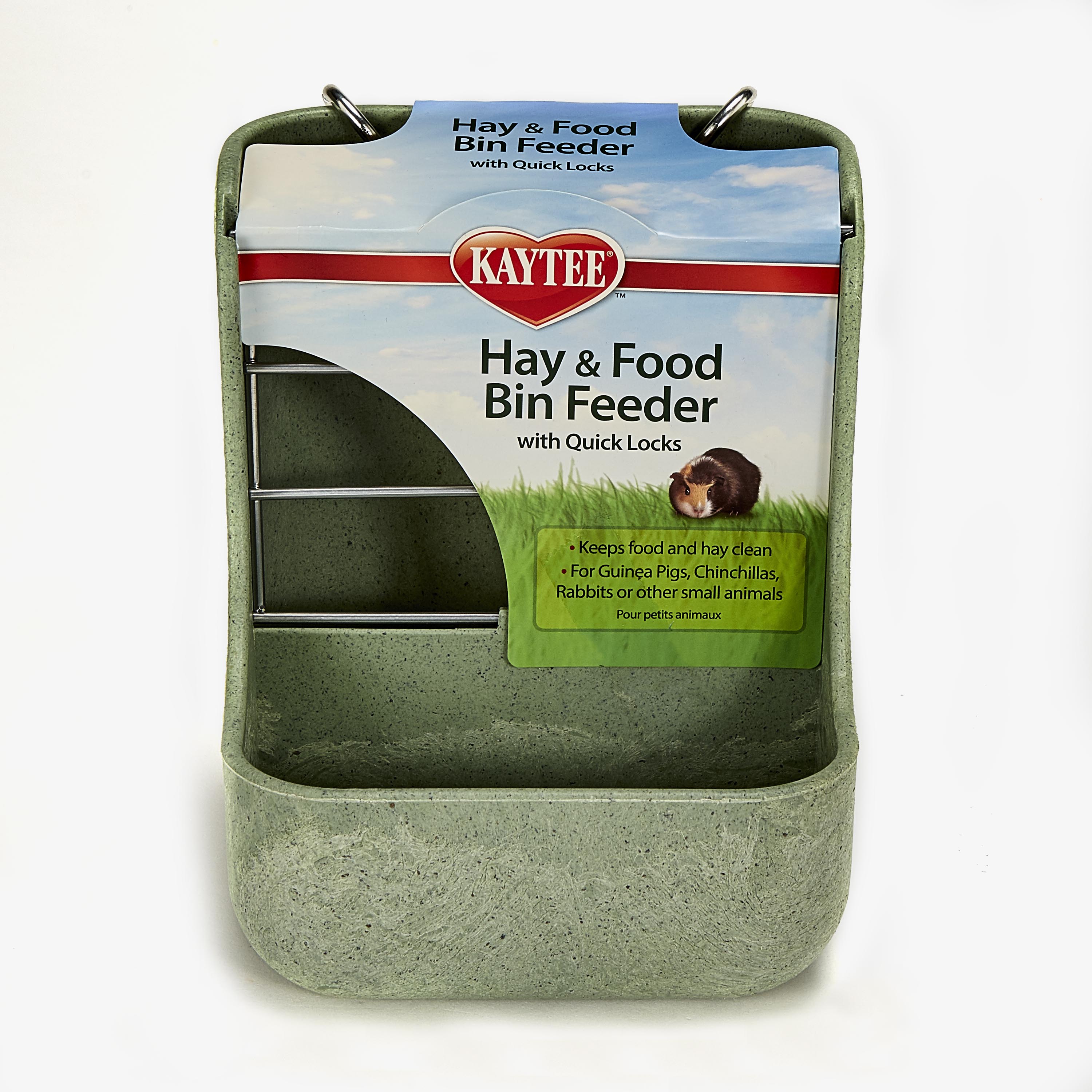 Kaytee Hay-N-Food Feeder, Assorted Colors, 5.75x5.75x7 Inches