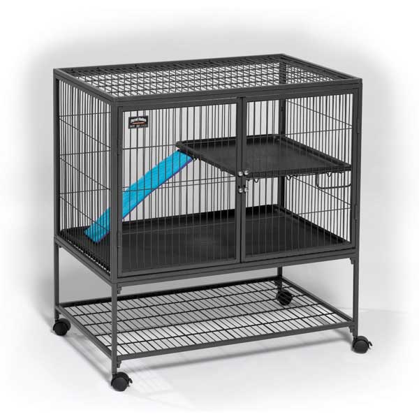 Midwest Ferret Nation Single Unit Cage, Gray, 36x25x38.5 Inches