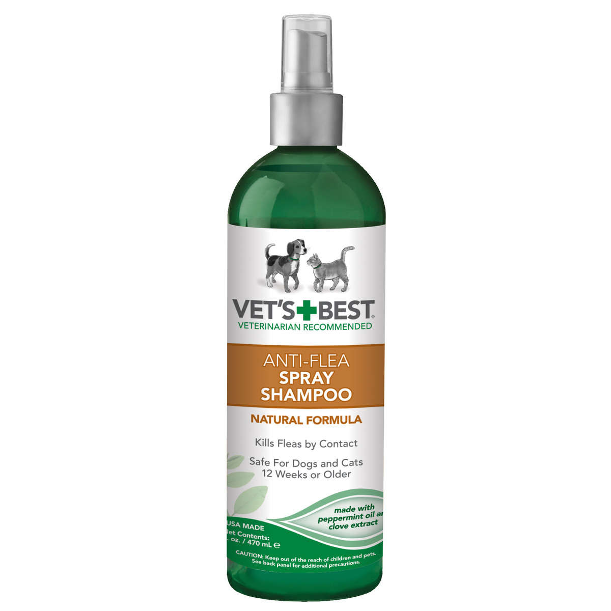 Pet Anti-Flea Easy Spray Shampoo 16oz