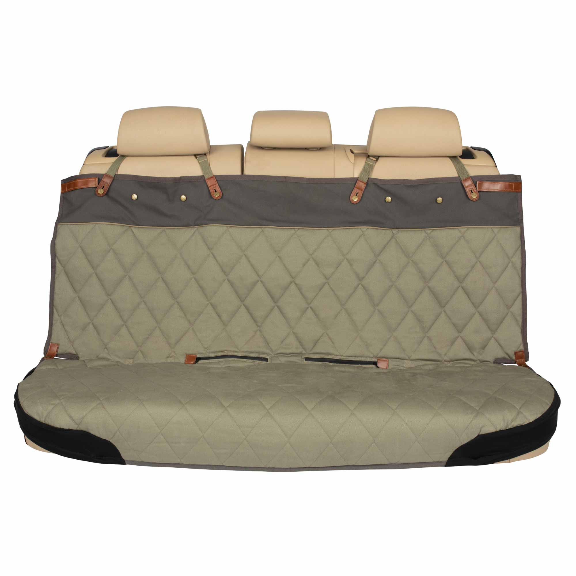 PetSafe Happy Ride Quilted Bench Seat Cover, Green, 45x56x0.1 Inches