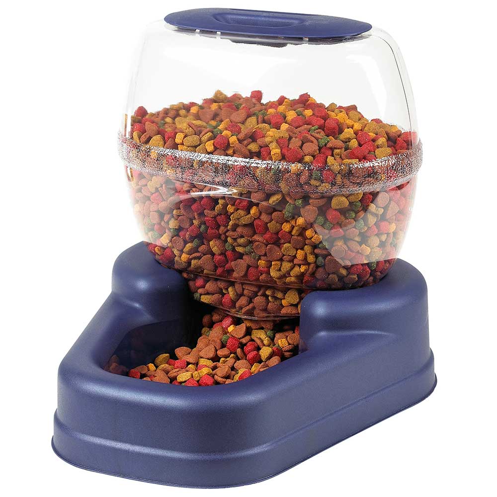 Bergan Elite Gourmet Pet Feeder Large, Blue, 16.63x15.25x14.25 Inches