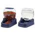 Bergan Petite Gourmet Combo Pack Pet Feeder and Waterer, Blue, 13x11.5x11.25 Inches