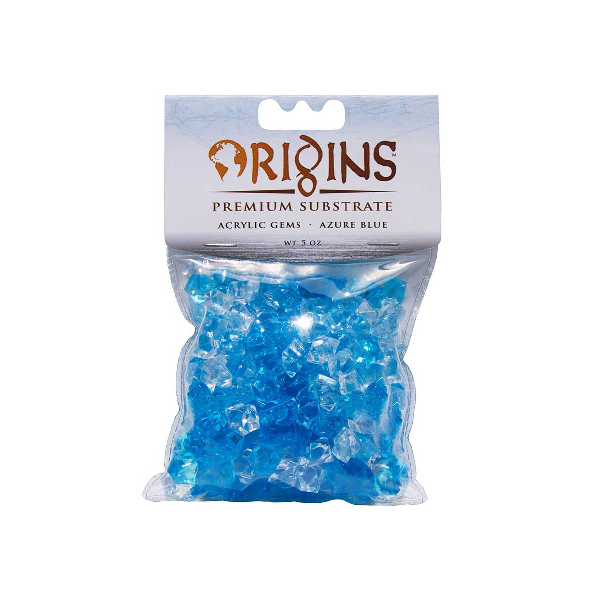 Acrylic Gems 5 ounce bag - azure blue