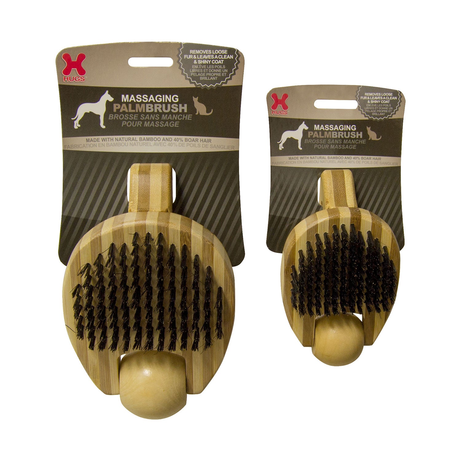 Massaging Pet Palm Brush