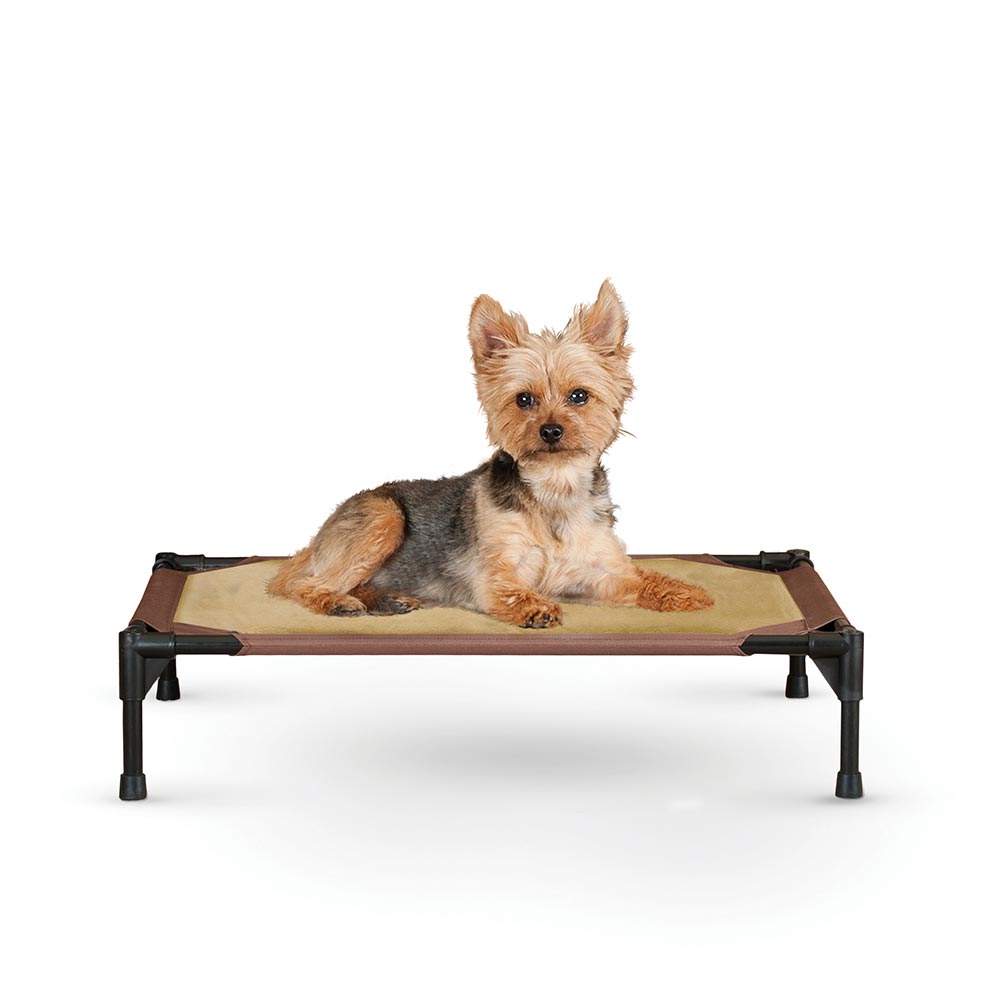 K&H Pet Products Comfy Pet Cot, Tan-Mocha, 17x22x7 Inches