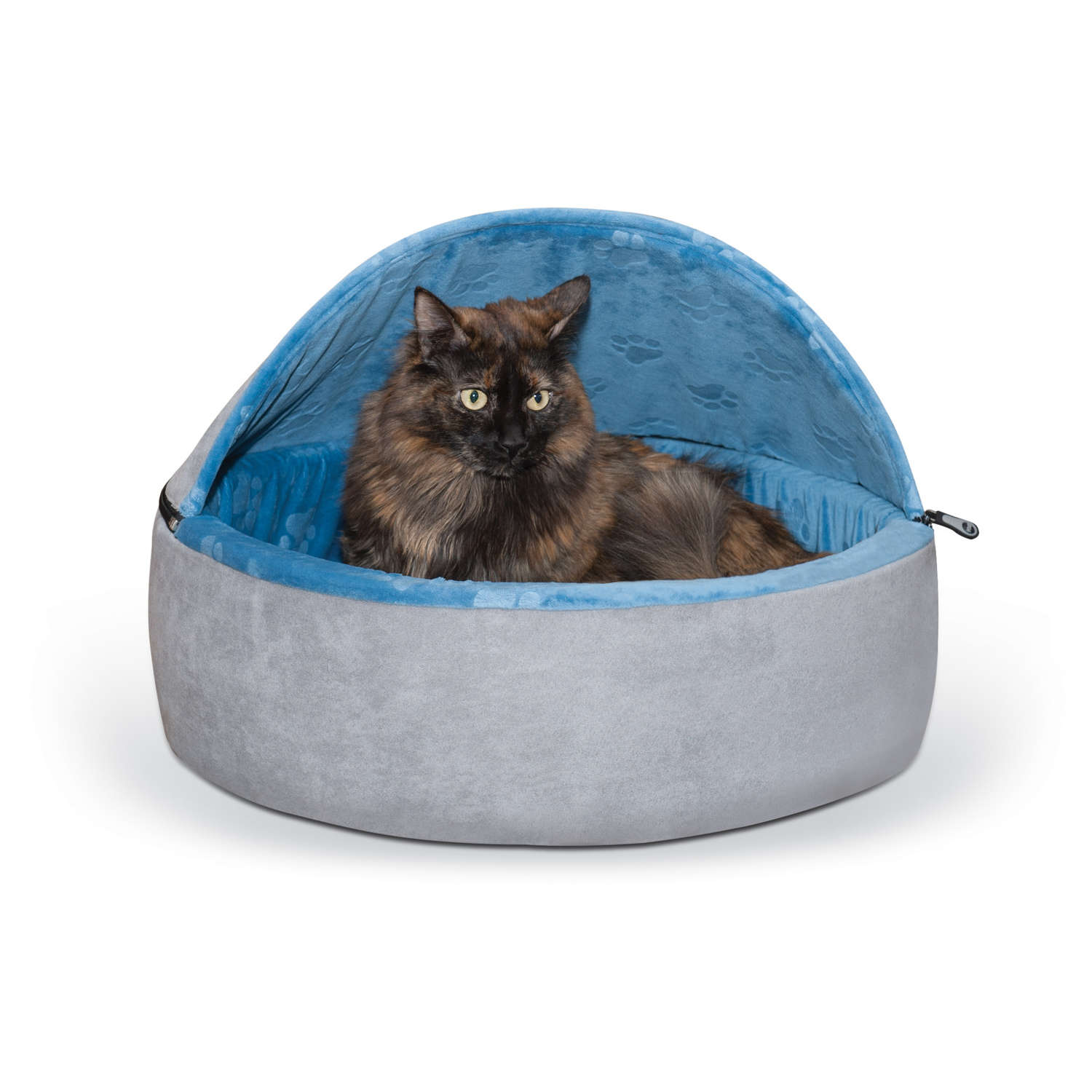 Self-Warming Kitty Bed Hooded