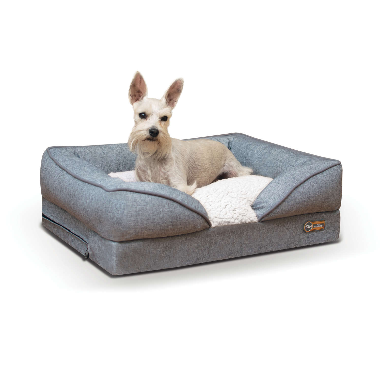 Pillow-Top Orthopedic Pet Lounger