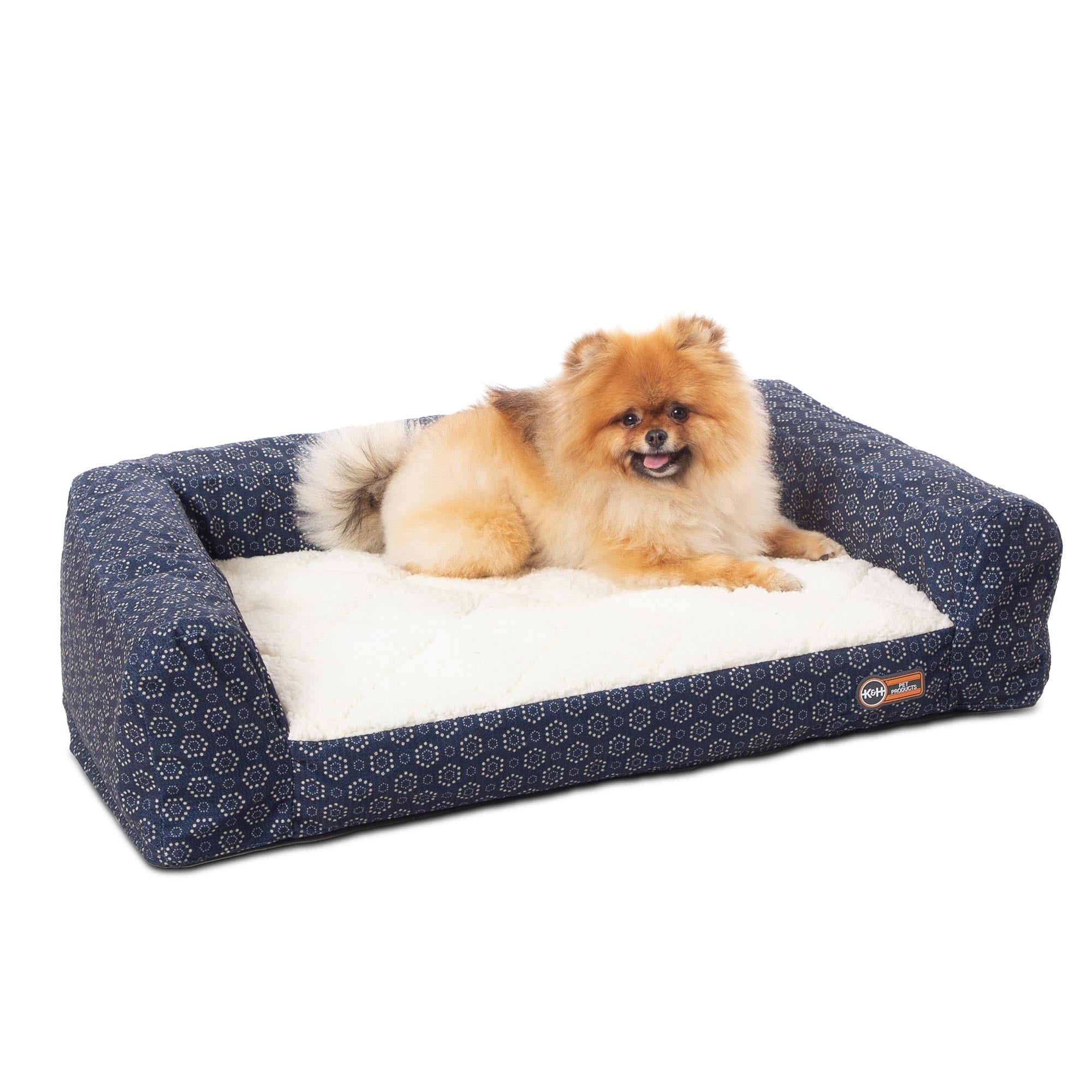 Air Sofa Pet Bed Geo Flower - blue