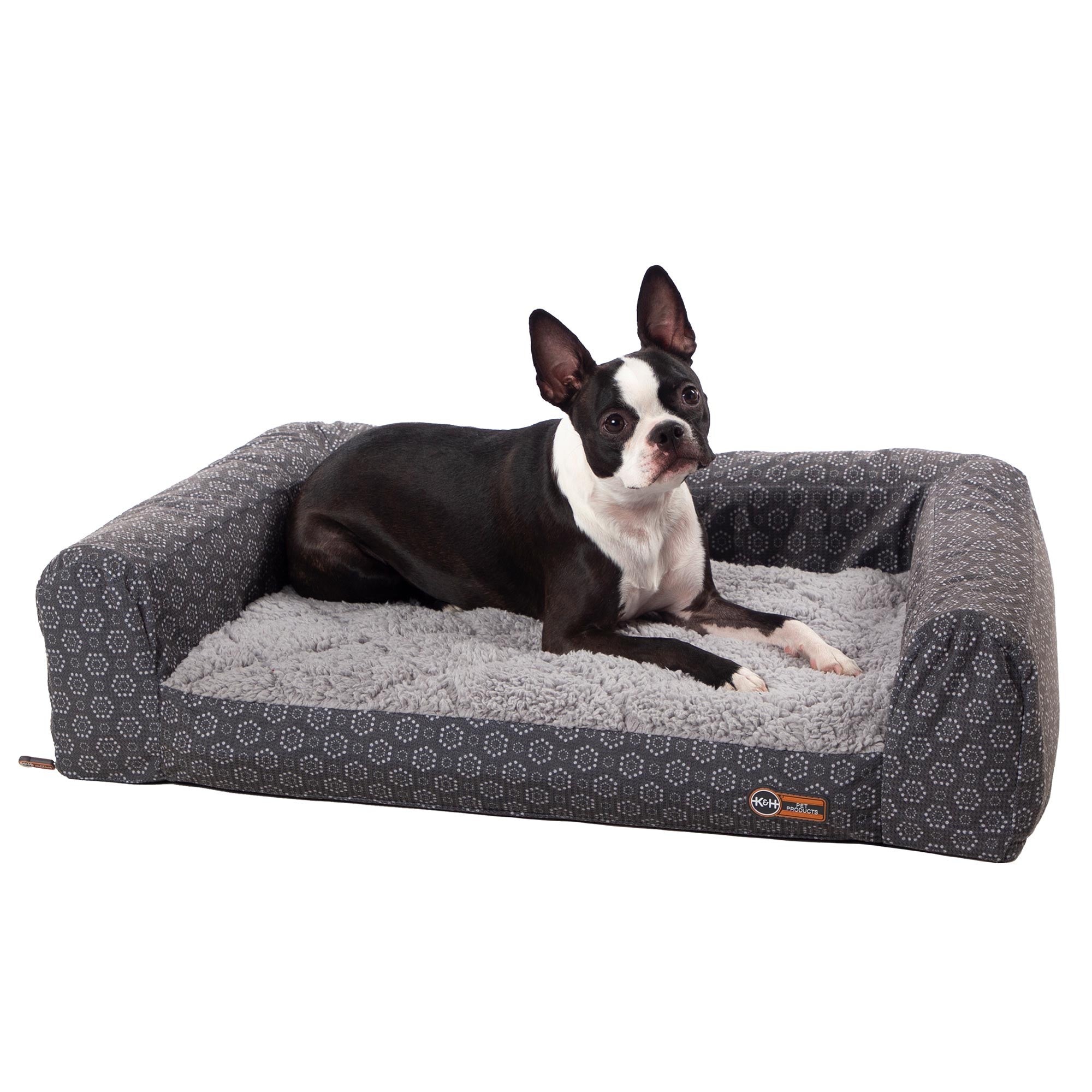 Air Sofa Pet Bed Geo Flower - brown