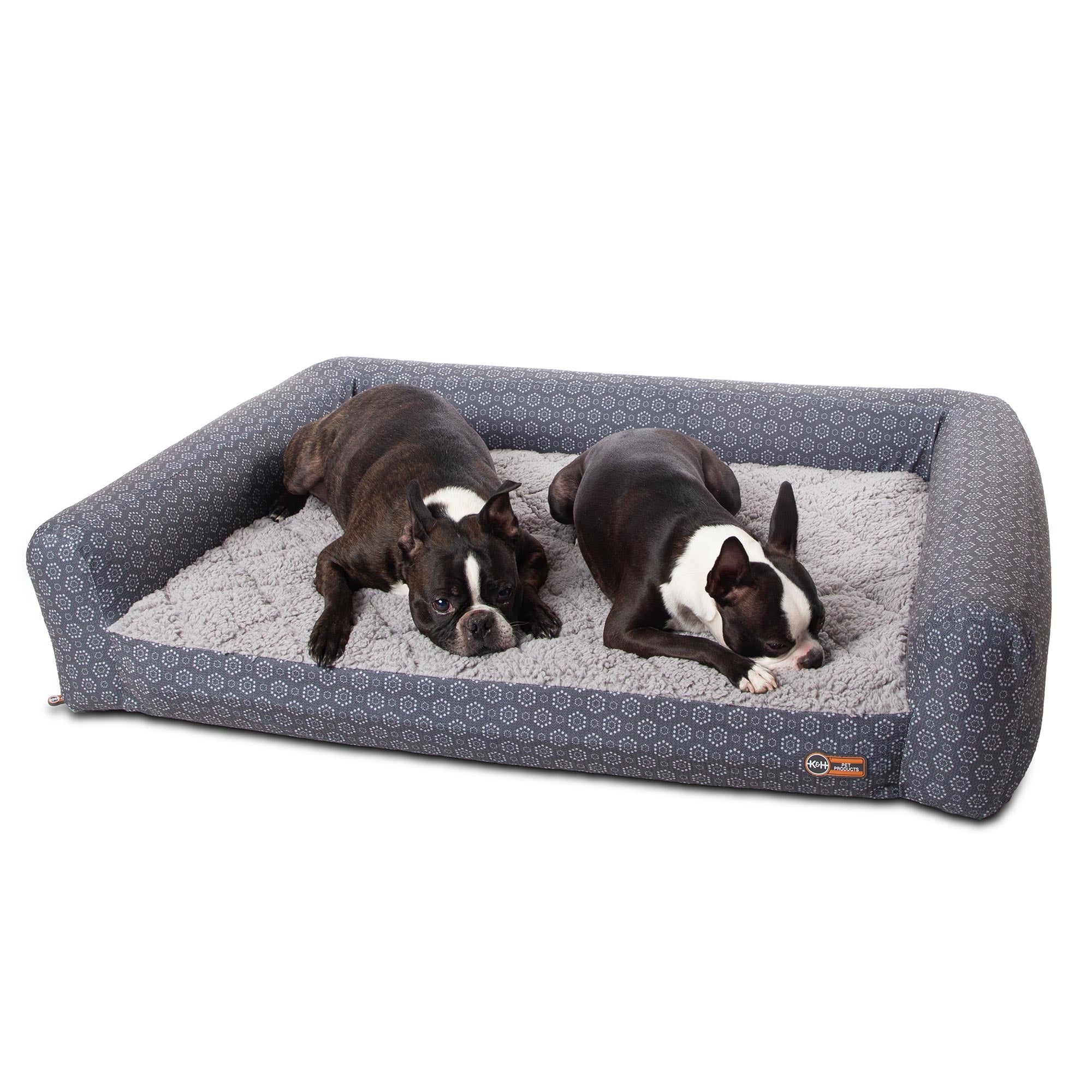 Air Sofa Pet Bed Geo Flower -gray