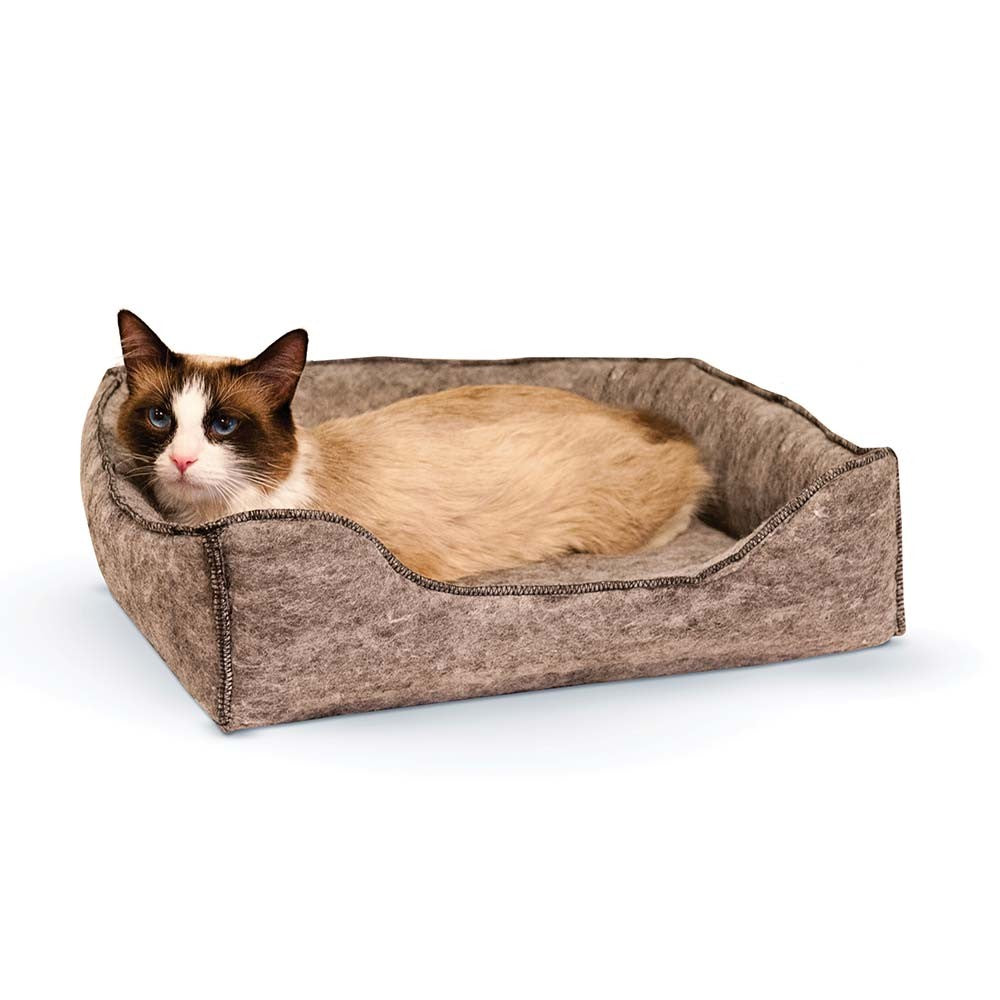 K&H Pet Products Amazin’ Kitty Lounge Sleeper, Gray, 13x17x3 Inches