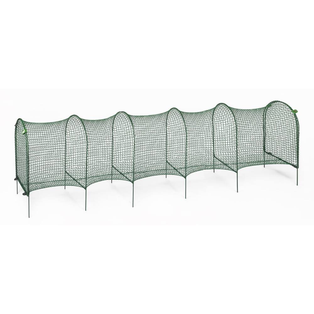 Kittywalk Lawn Version Outdoor Cat Enclosure, Green, 120x18x24 Inches