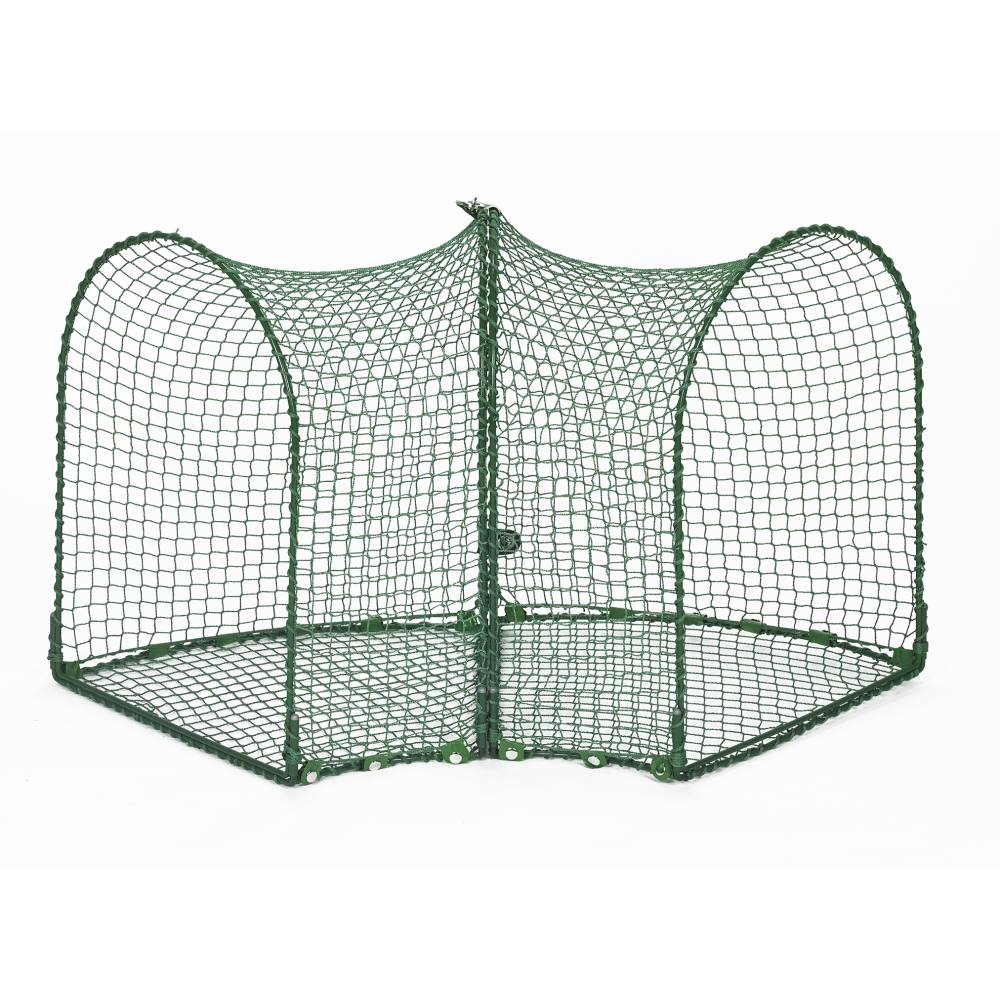 Kittywalk Curves (2) Outdoor Cat Enclosure, Green, 48x18x24 Inches