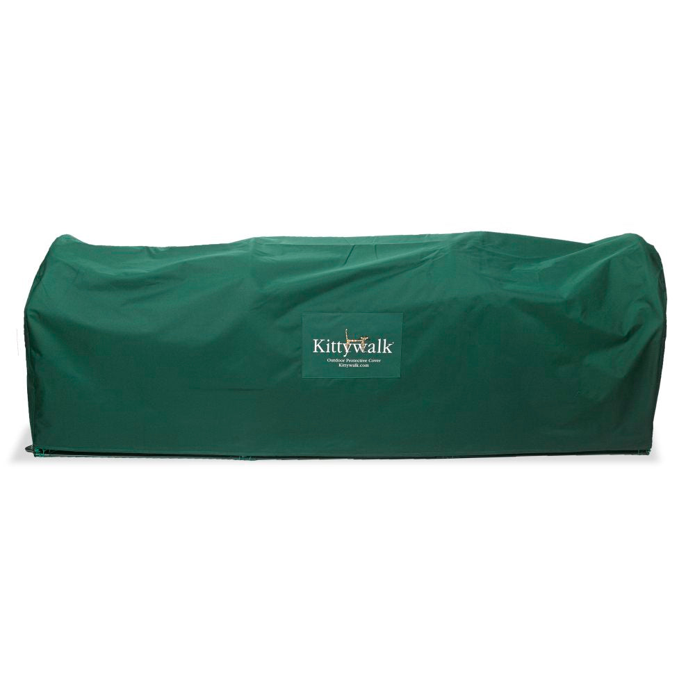 Kittywalk Outdoor Protective Cover for Kittywalk Deck and Patio, Green, 72x18x24 Inches