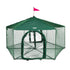 Kittywalk Gazebo Yard and Garden Outdoor Cat Enclosure, Green, 70x7038 Inches