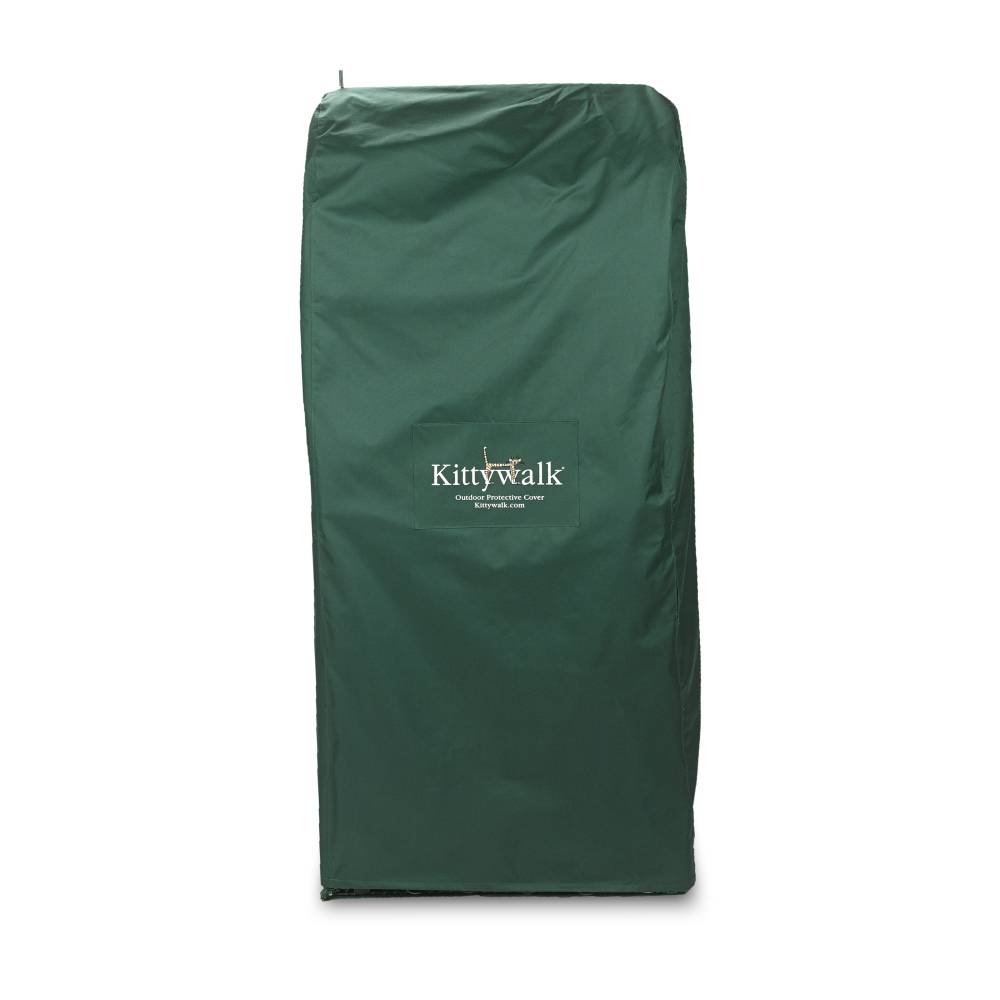 Kittywalk Outdoor Protective Cover for Kittywalk Penthouse, Green, 18x24x60 Inches