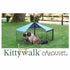 Kittywalk Carousel Outdoor Cat Enclosure, Green, 48x48x2 Inches