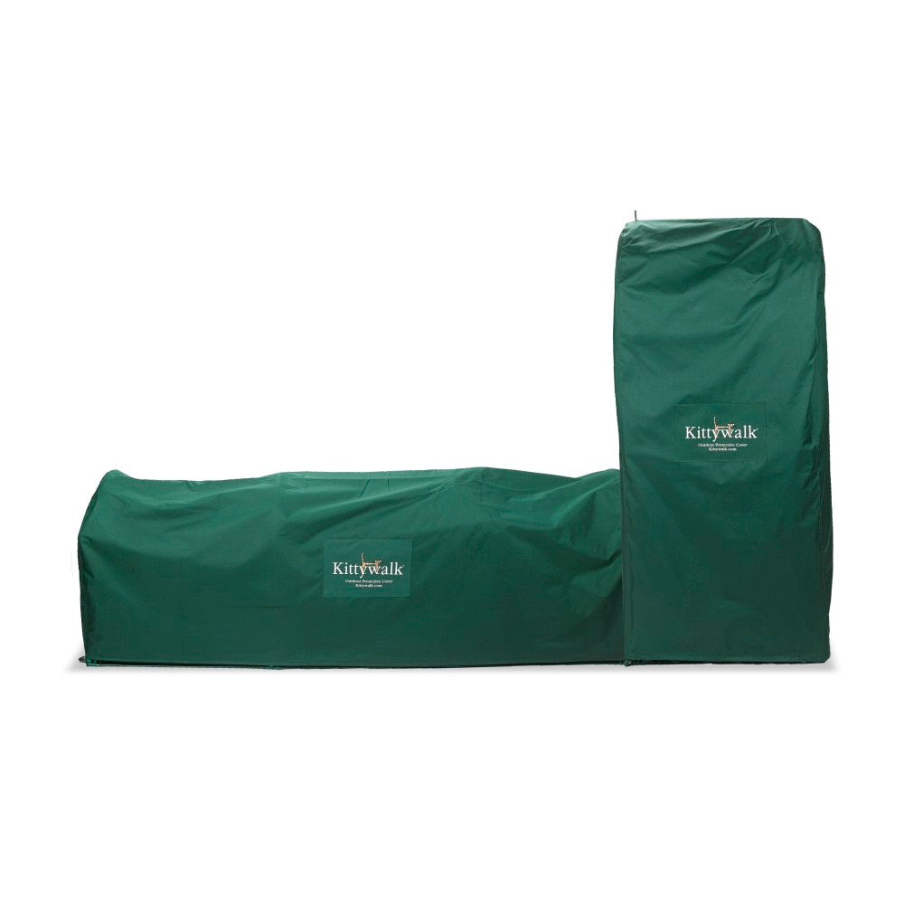 Kittywalk Outdoor Protective Cover for Kittywalk Town and Country Collection, Green, 96x18x72 Inches