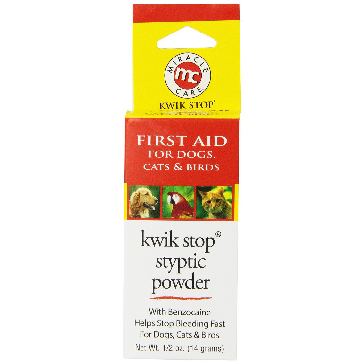 Miracle Corp Kwik-Stop Styptic Powder, 0.5 oz