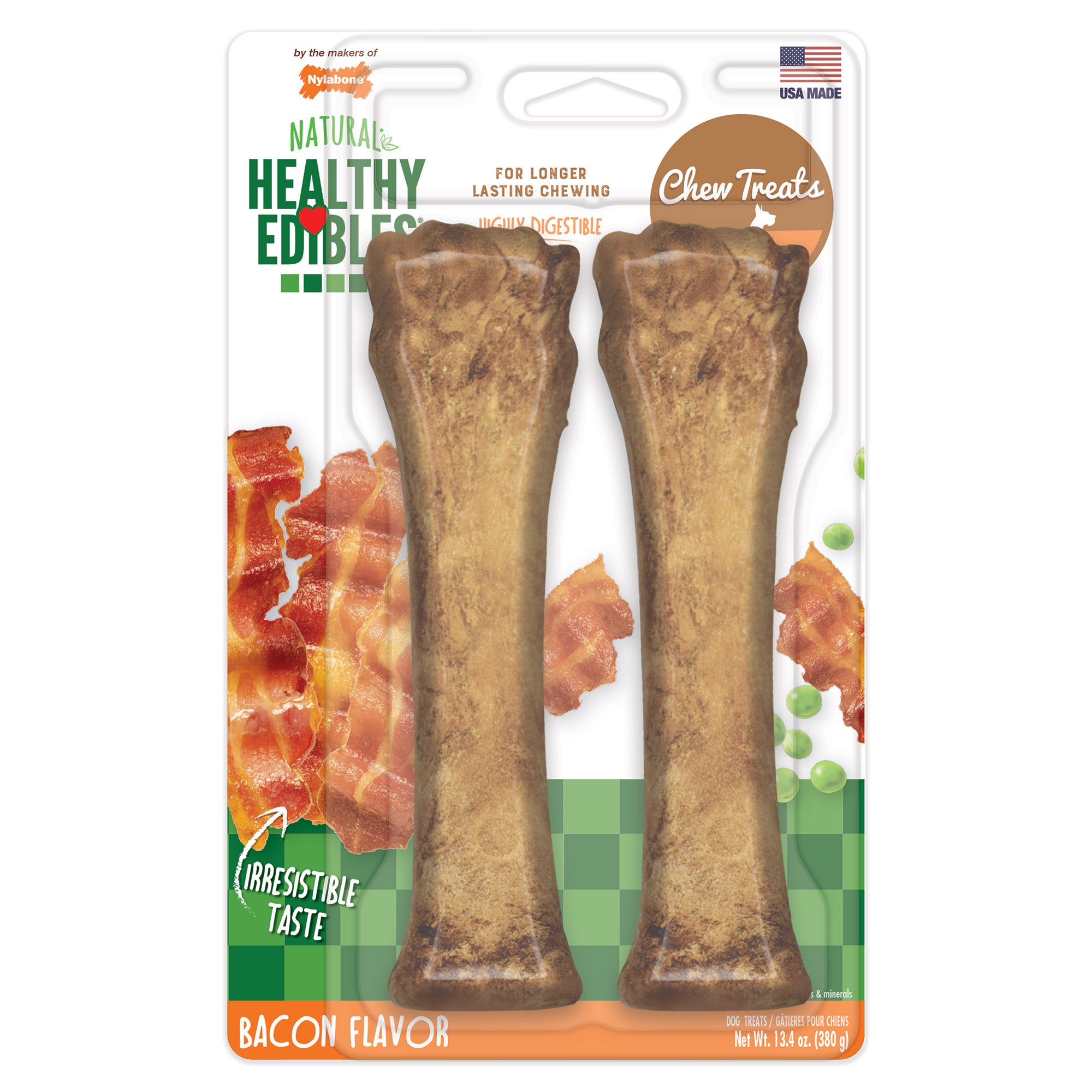 Healthy Edibles Longer Lasting Bacon Treats Sourper 2 count