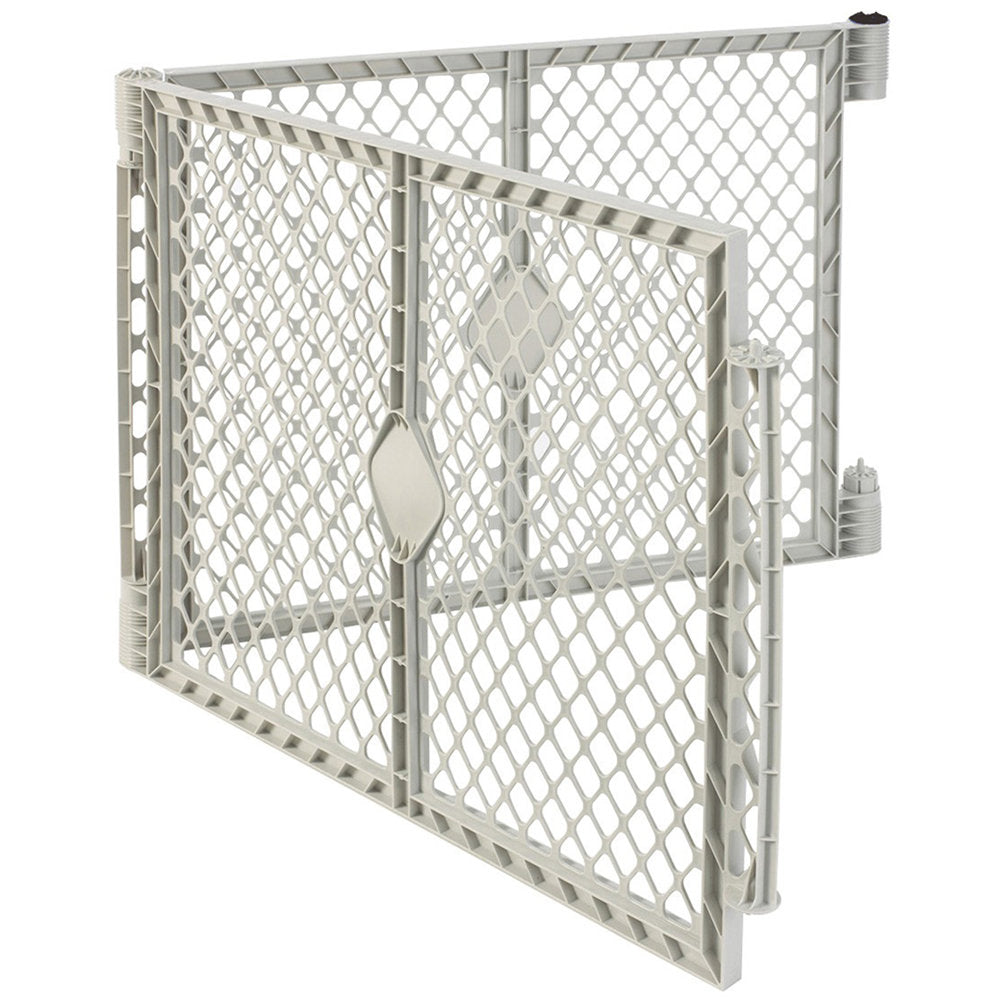 North States Superyard XT Pet Gate Extension Kit 2 panel, White, 30x26 Inches