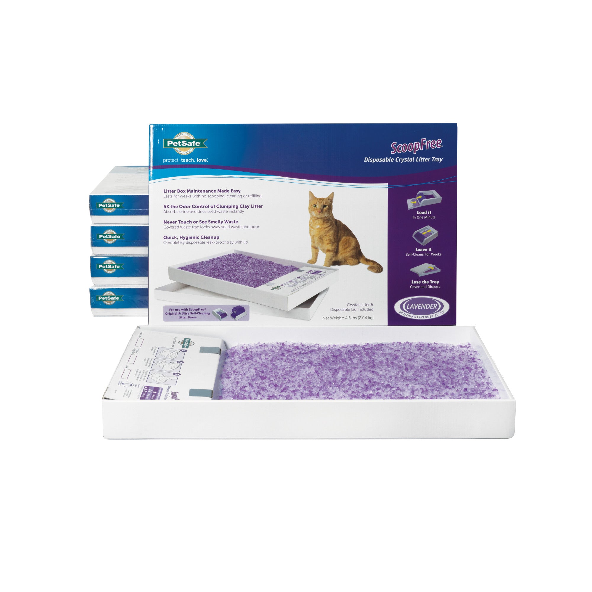 ScoopFree Litter Tray Refill with Lavender Crystals 6 pack