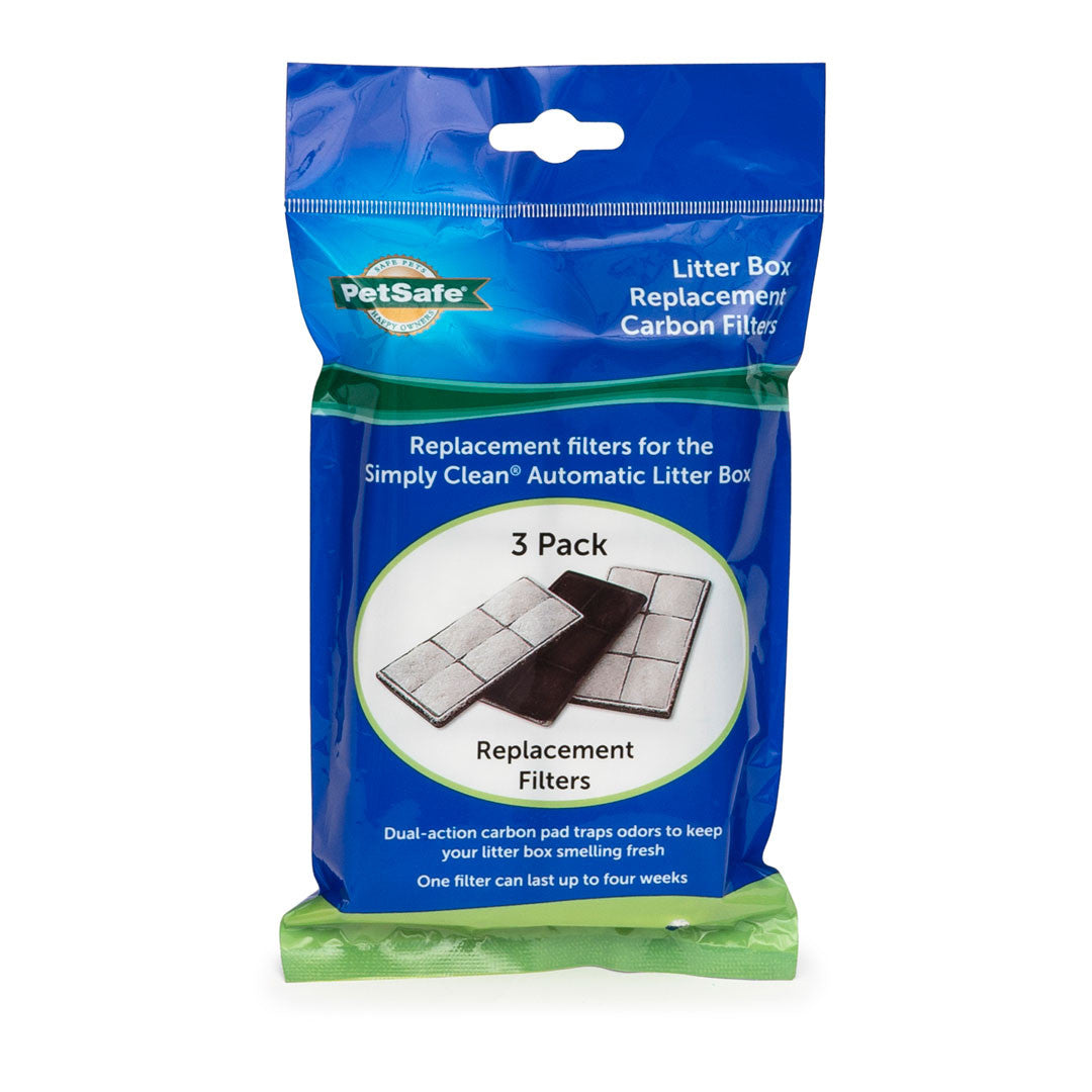 Simply Clean Litter Box Replacement Carbon Filters 3 pack