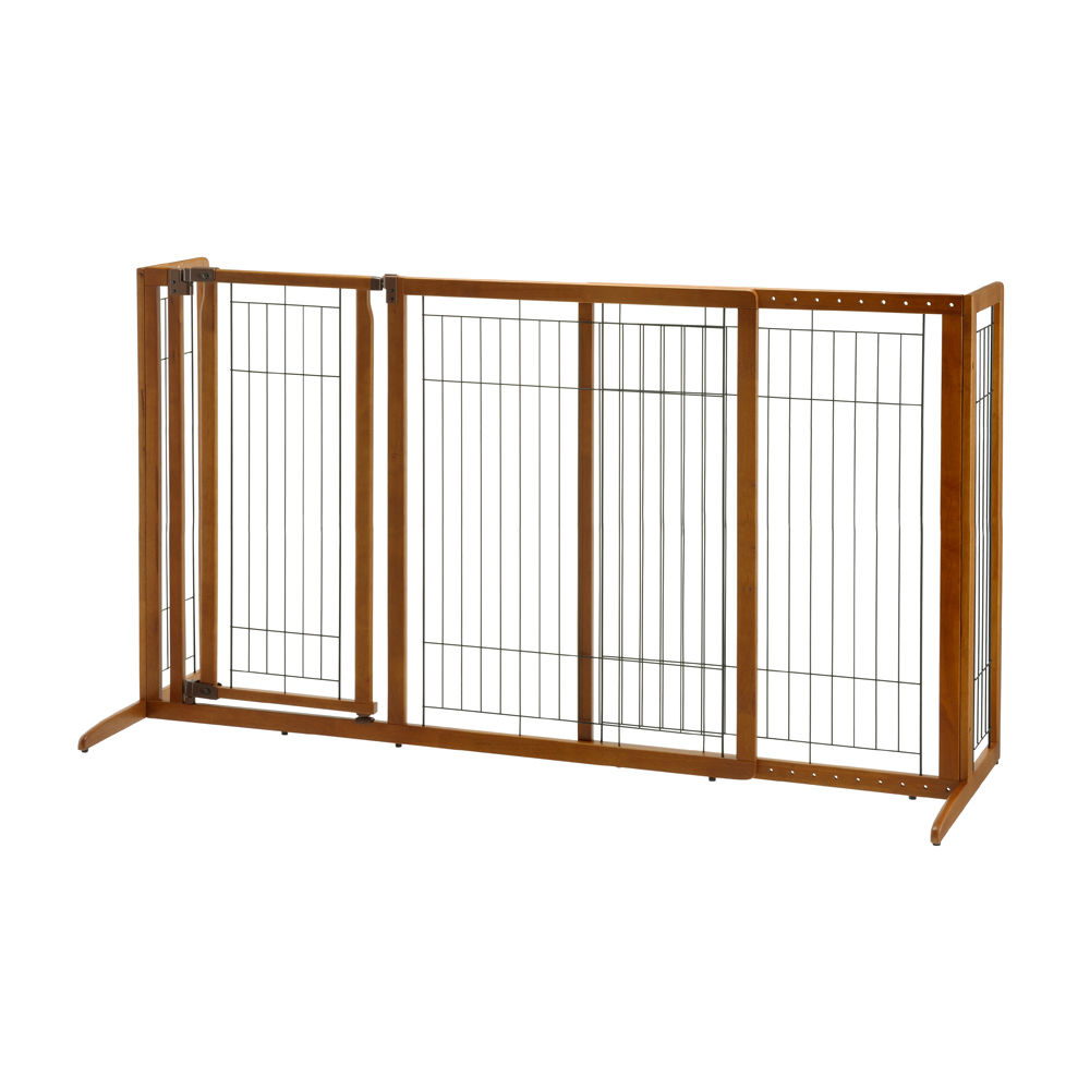 Deluxe Freestanding Pet Gate with Door