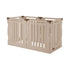 Richell Convertible Indoor/Outdoor Pet Playpen 6 Panel, Tan-Mocha, 127.6x33.1x36 Inches