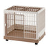 Richell Pet Training Kennel PK-650, White-Mocha, 25.4x19.7x22 Inches