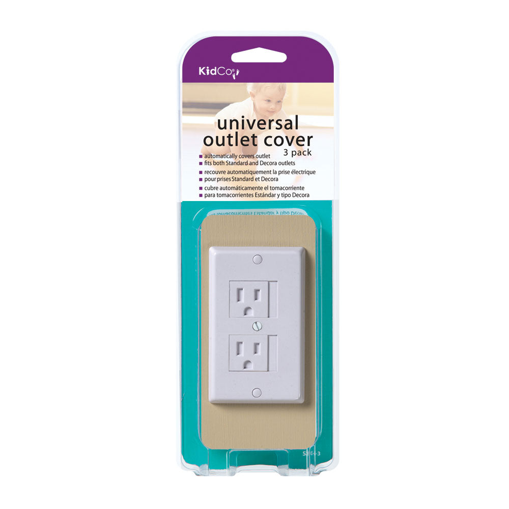 Kidco Universal Outlet Cover 3 pack, White